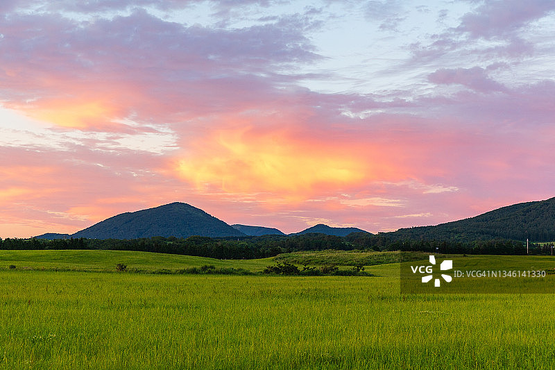 韩国济州岛日落景观图片素材