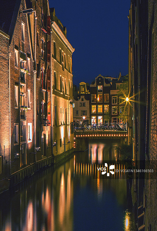 阿姆斯特丹夜景图片素材