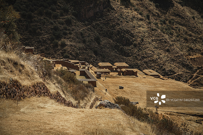秘鲁库斯科圣谷的乌丘科斯科考古遗址图片素材
