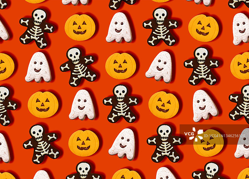 有趣的万圣节饼干图片素材