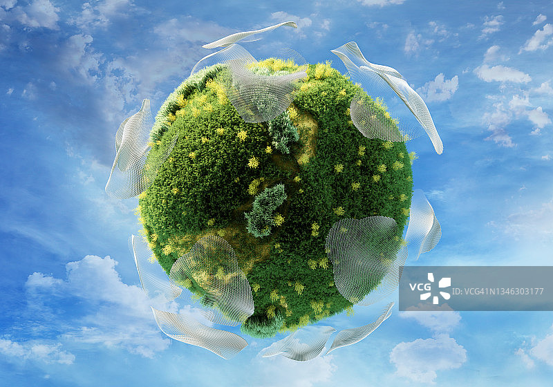 绿色星球图片素材