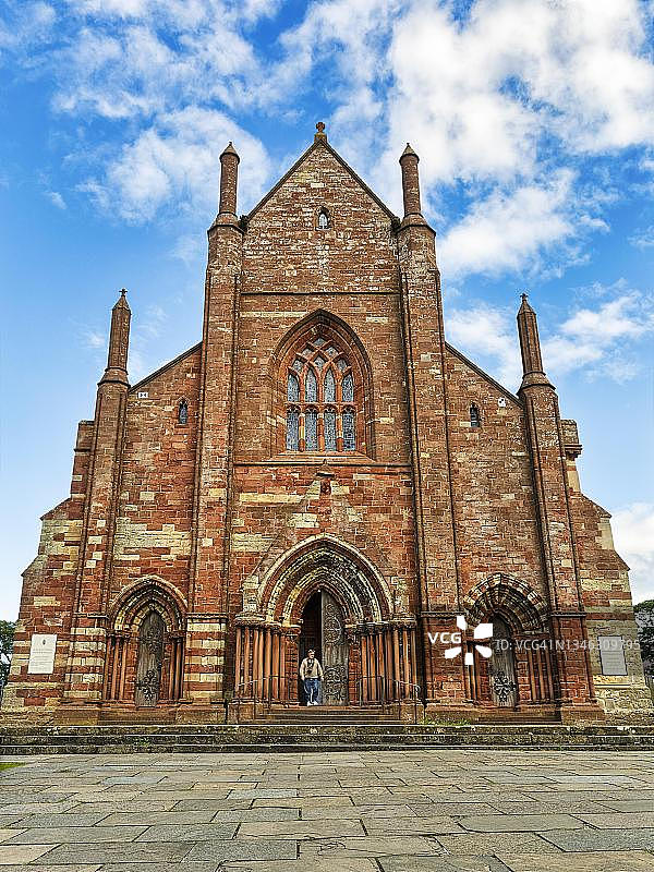 英国苏格兰奥克尼柯克沃尔的圣马格努斯大教堂图片素材