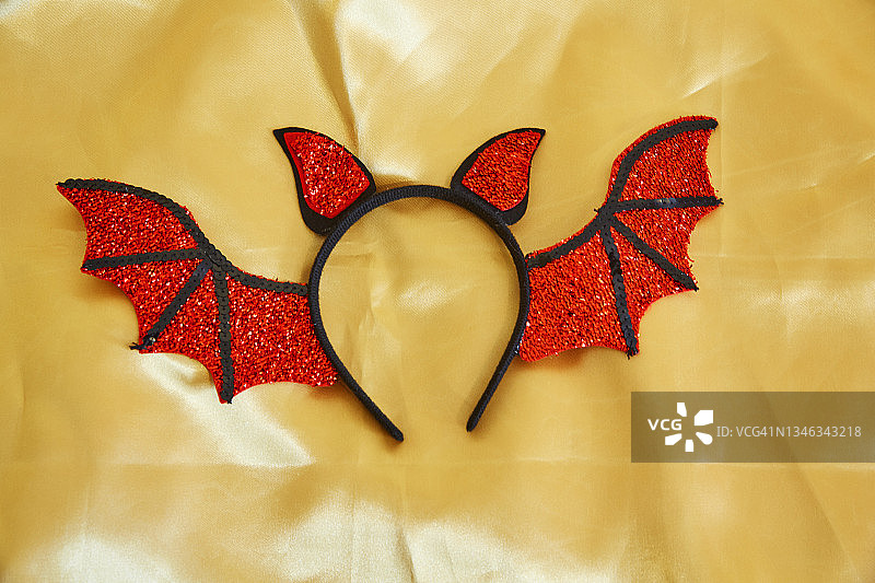 万圣节蝙蝠耳朵发箍静物图片素材