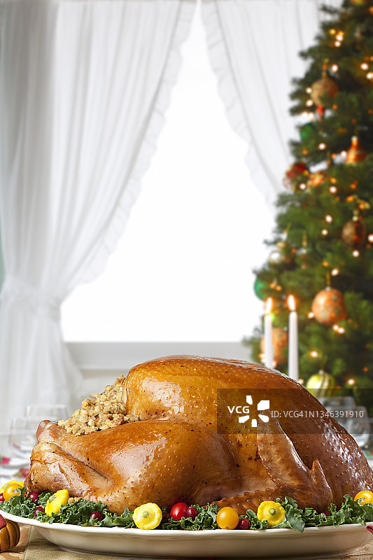 节日火鸡晚餐图片素材