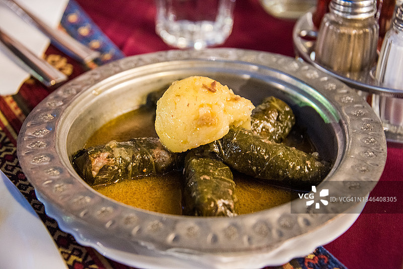 莫斯塔尔葡萄叶包饭图片素材