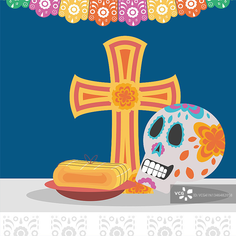 亡灵节十字架图片素材