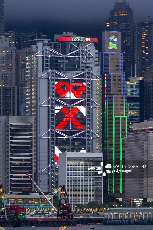 香港汇丰银行大厦图片素材