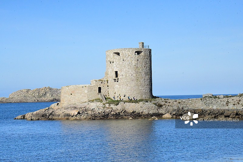 古代城堡群岛图片素材