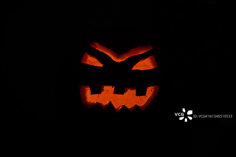 万圣节照明南瓜图片素材