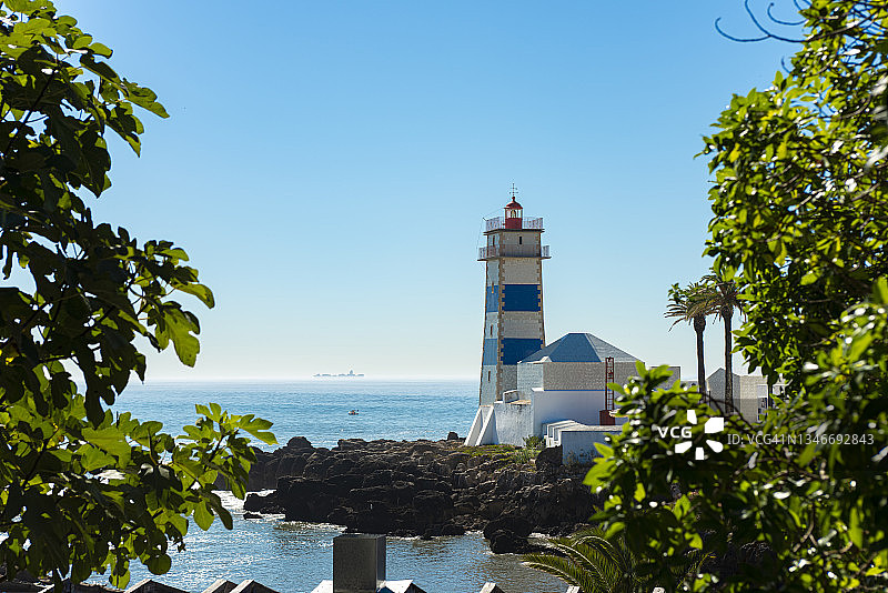 圣玛尔塔灯塔，葡萄牙卡斯卡伊斯/里斯本图片素材