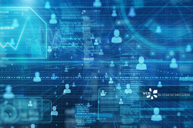 人口与信息数据图片素材