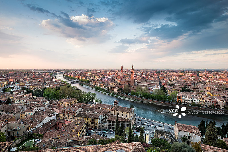 意大利维罗纳城市景观图片素材
