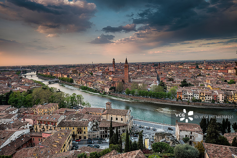 意大利维罗纳城市景观图片素材