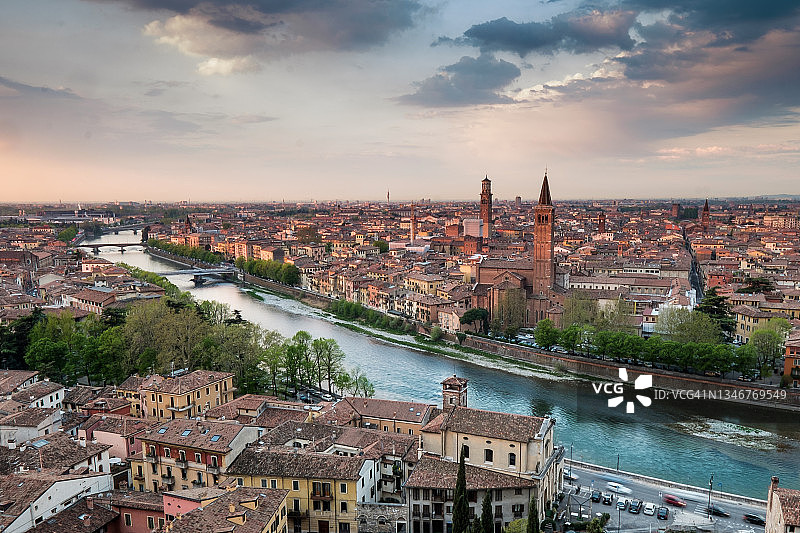 意大利维罗纳城市景观图片素材