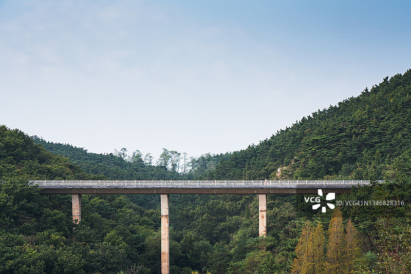 山中的桥梁图片素材