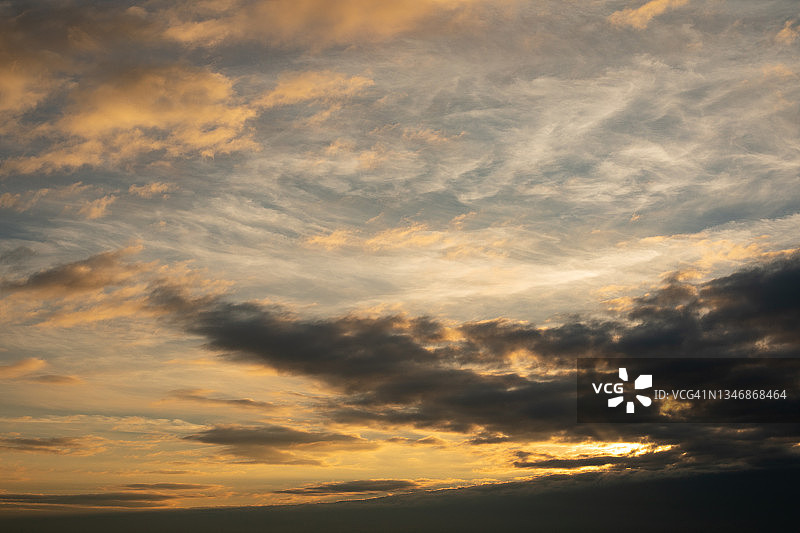 英格兰东南部的日落图片素材