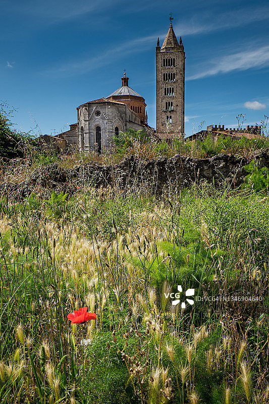 意大利托斯卡纳马萨马里蒂玛中世纪城镇图片素材