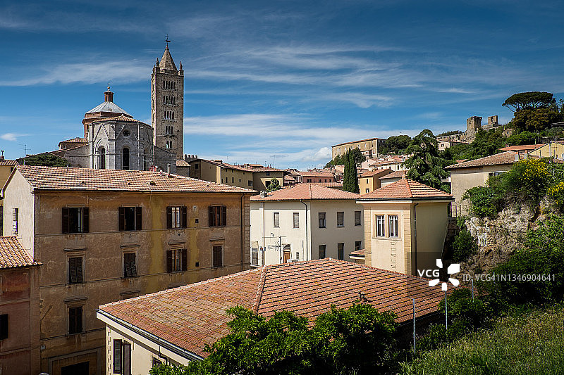 意大利托斯卡纳马萨马里蒂玛中世纪城镇图片素材