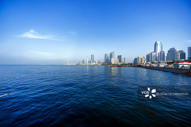 青岛海滨城市风光图片素材