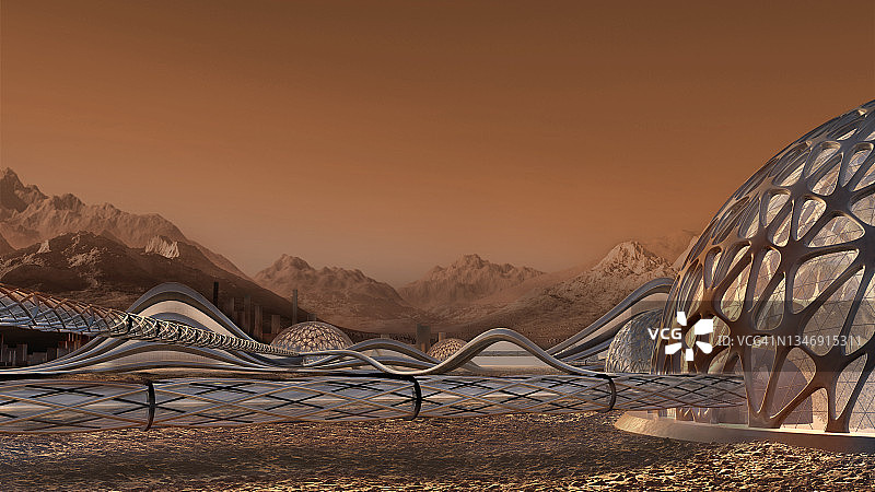 未来火星建筑图片素材