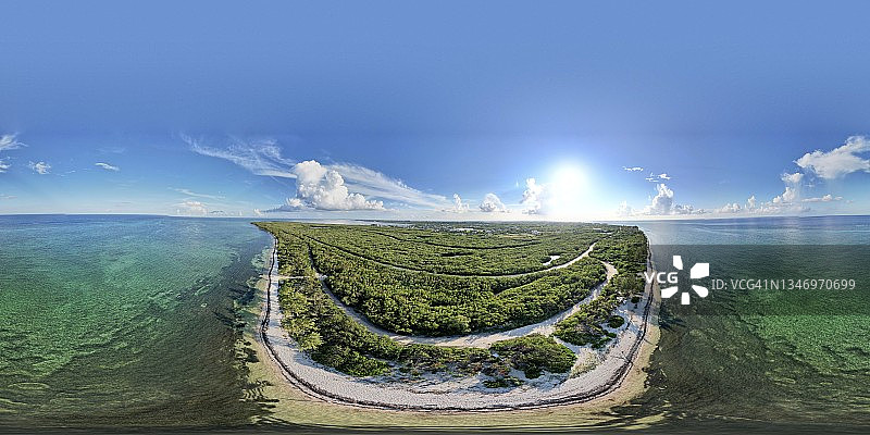 开曼群岛大开曼岛西湾巴克国家公园全景图片素材