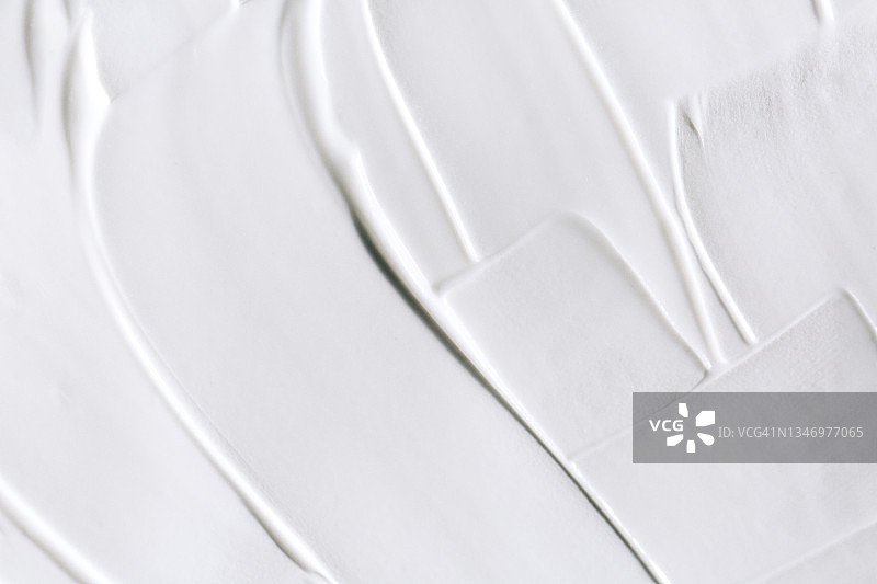 白色奶油纹理背景，适用于完美肌肤的润肤露，扁平风格图片素材