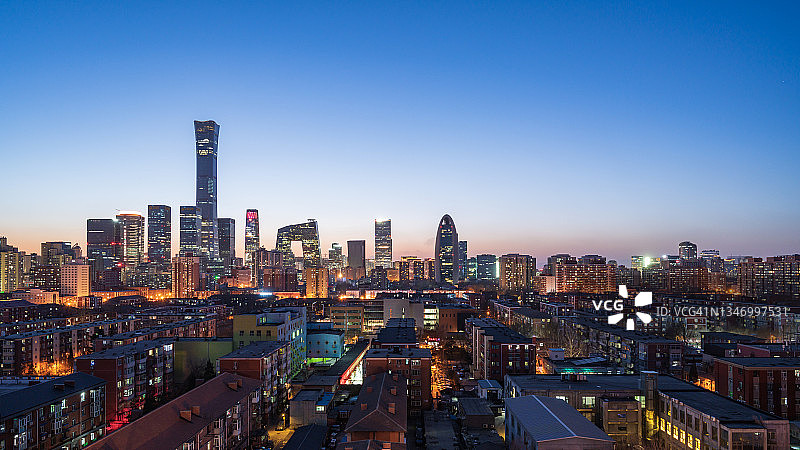 中国北京城市夜景图片素材
