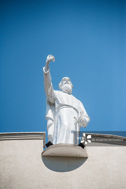 地拉那圣保罗大教堂的圣保罗雕像图片素材