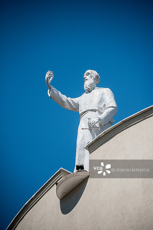 地拉那圣保罗大教堂的圣保罗雕像图片素材