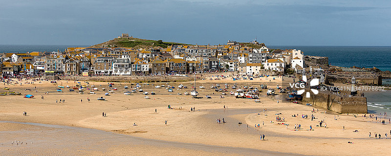 英国康沃尔郡圣艾夫斯图片素材