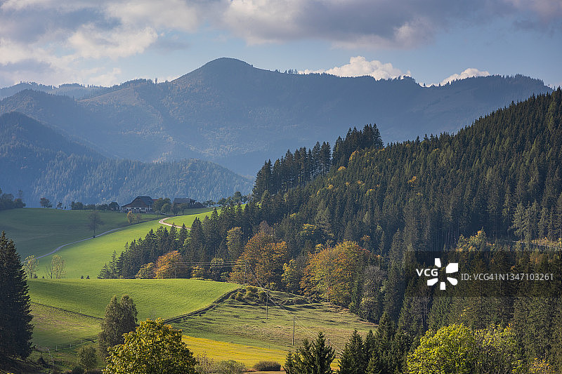 奥地利秋季的迷人景色图片素材