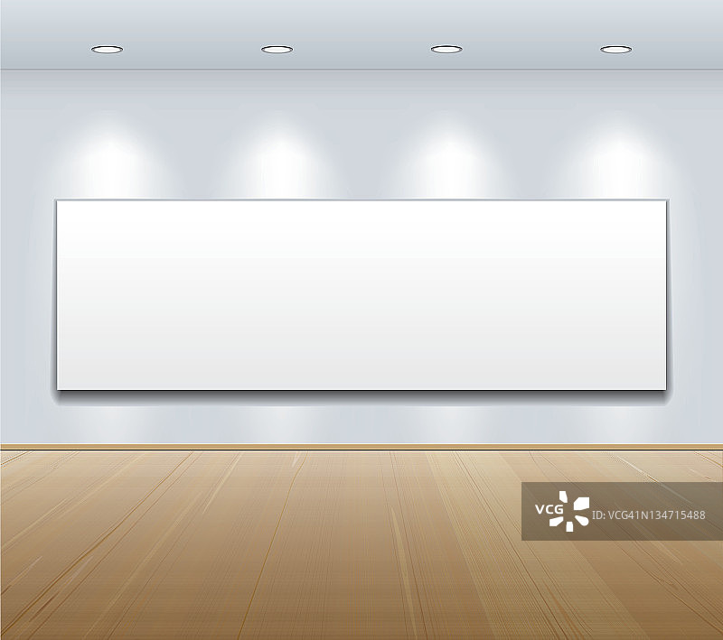 艺术画廊墙上的相框图片素材