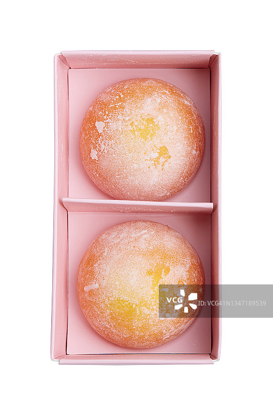 盒装糯米甜点（白色背景）图片素材