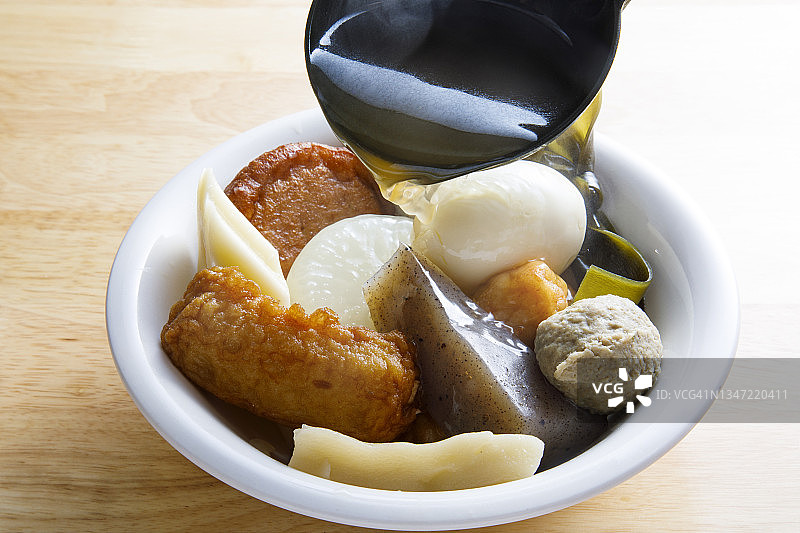 日式家常菜关东煮食谱图片素材