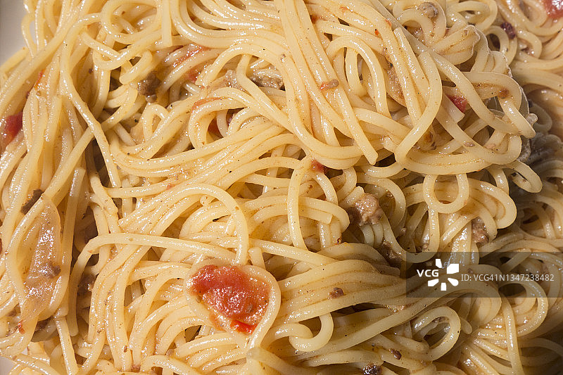 橄榄油肉酱意大利面图片素材