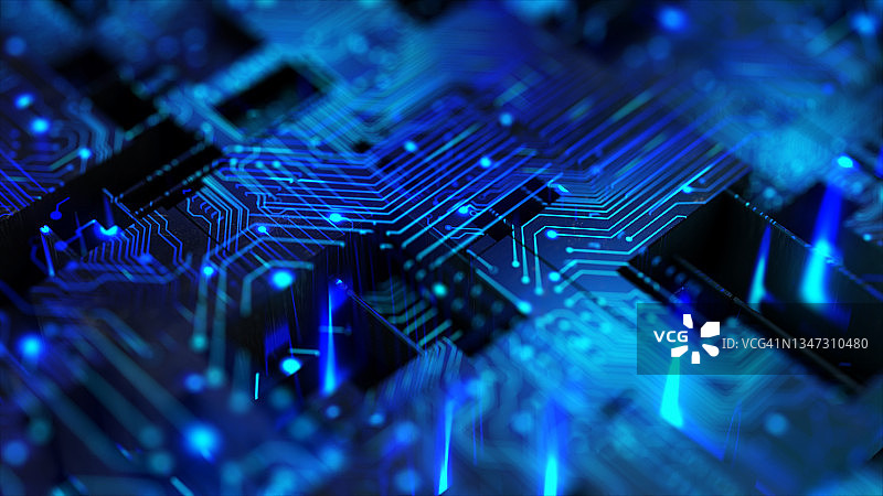 区块链、比特币、数字处理器图片素材