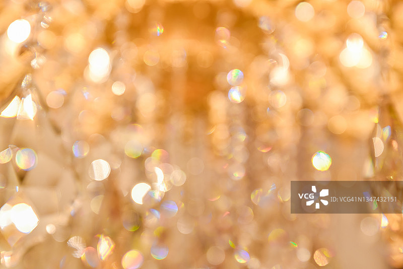 夜晚水晶灯散焦抽象背景图片素材