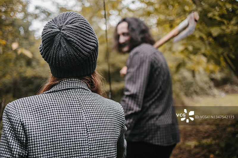 万圣节装扮情侣图片素材