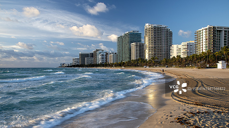 迈阿密海滩日出图片素材