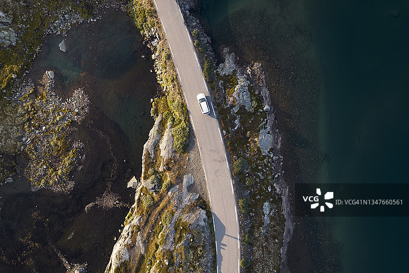 山顶公路图片素材