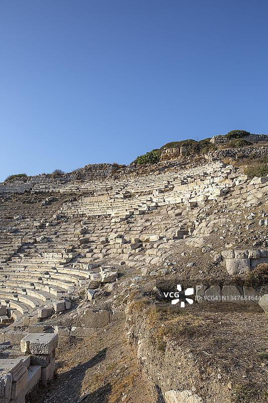 土耳其穆拉，克尼多斯圆形剧场图片素材