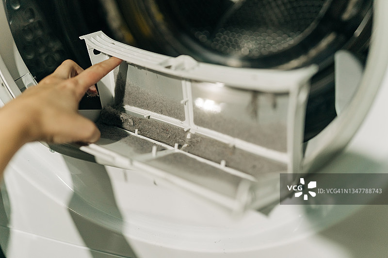 烘干机烘干后的灰尘图片素材