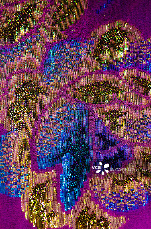 多色金属薄片织物图片素材