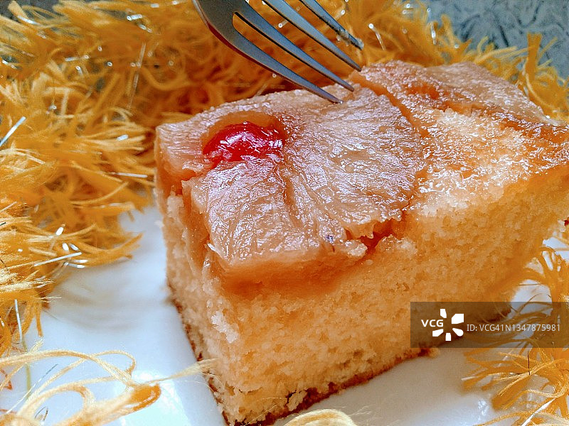 菠萝蛋糕图片素材