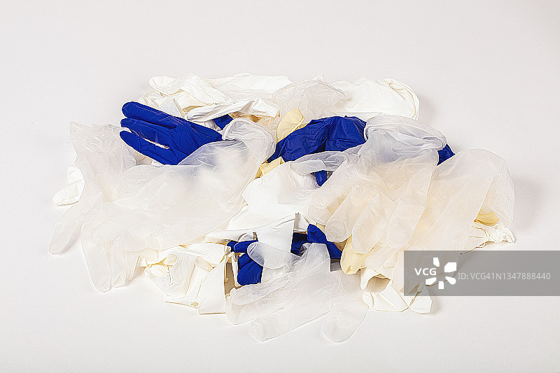 使用过的橡胶手套图片素材