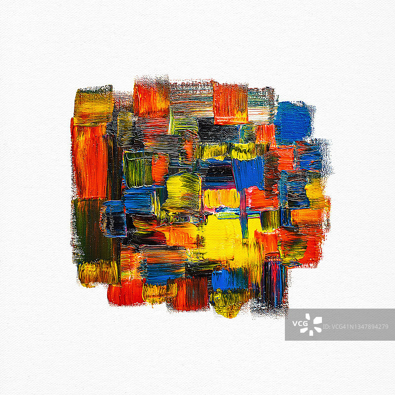 彩色抽象油画图片素材