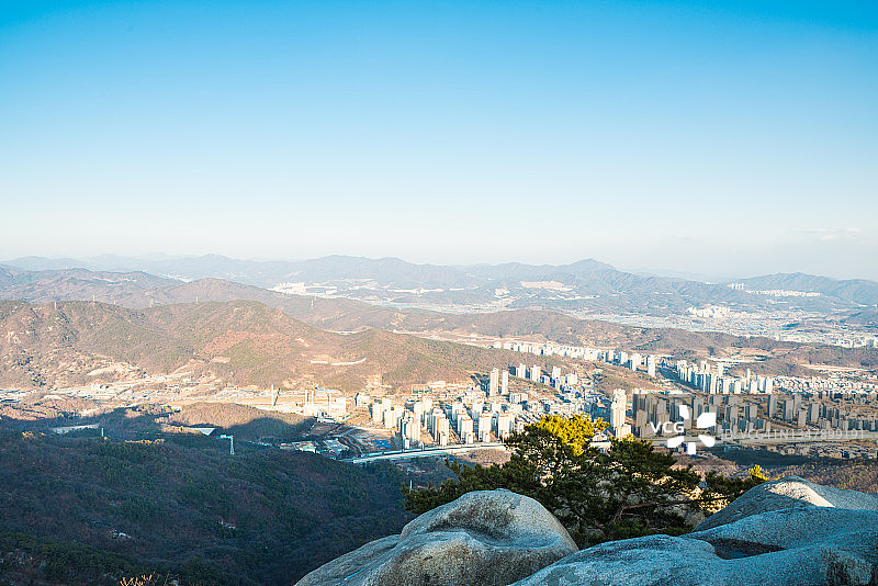 韩国南杨州市航拍图片素材