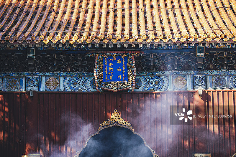 北京雍和宫喇嘛寺图片素材