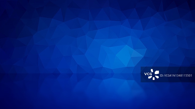 带有反射效果的蓝色多边形矢量图案背景图片素材