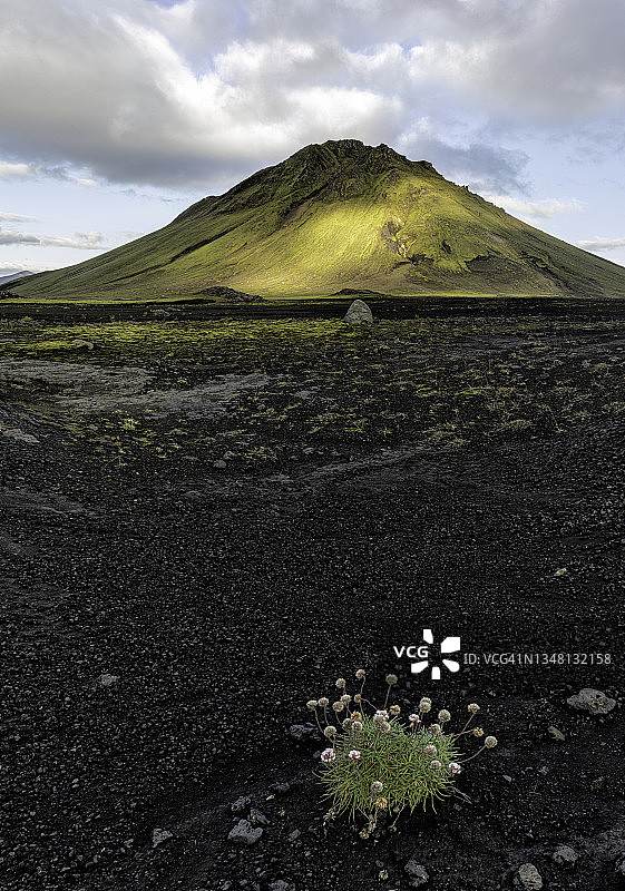冰岛梅利费fell火山图片素材